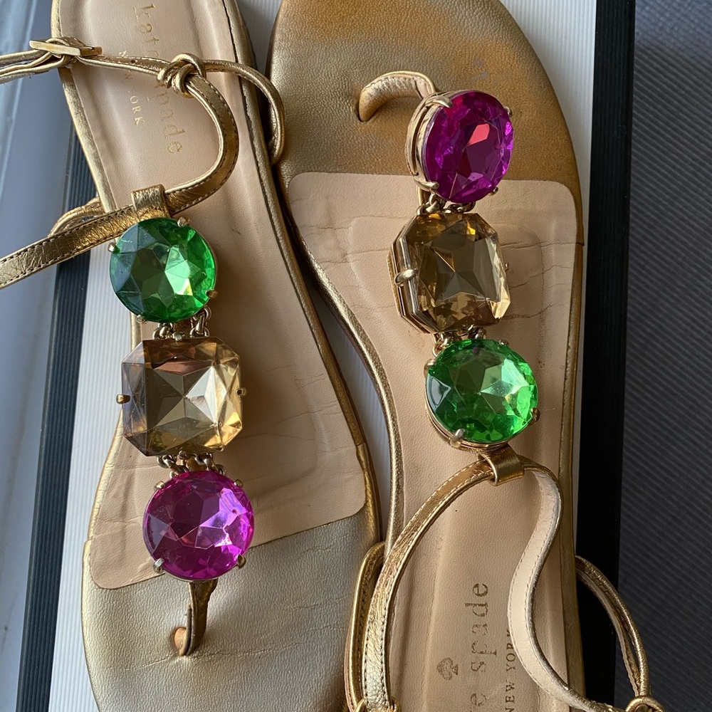 Kate spade gold gem sandal